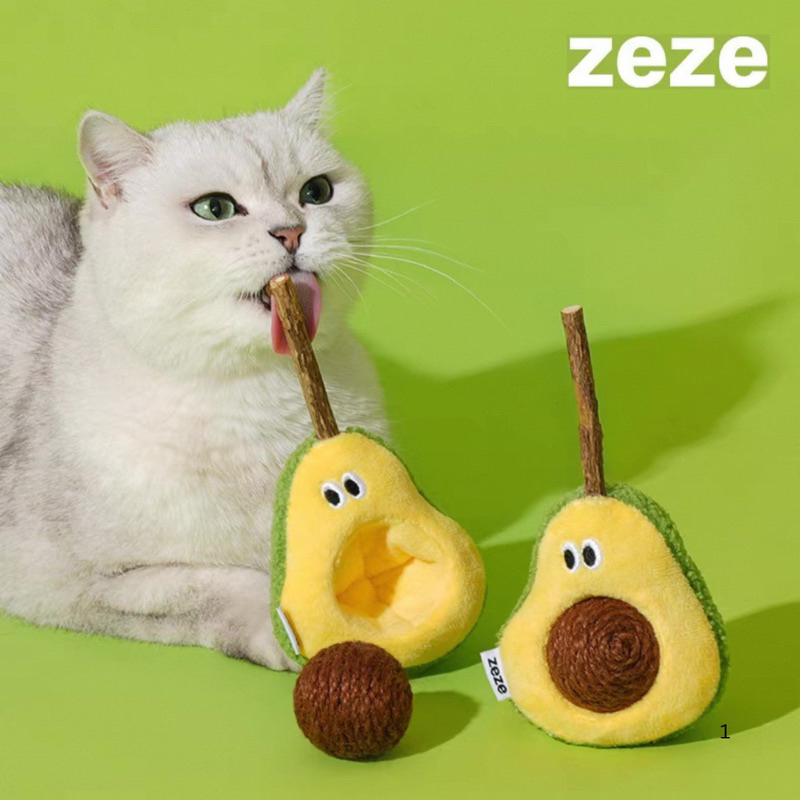 [ส่งจากไทย 🇹🇭📦] Zeze Avocado ตุ๊กตาอโวคาโด้เสียบไม้แคทนิป 💯