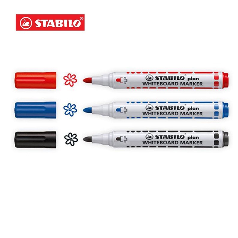 💙KKNT | ปากกาไวท์บอร์ด STABILO สตาบิโล Plan 641 หัวกลม (ราคา/ด้าม)