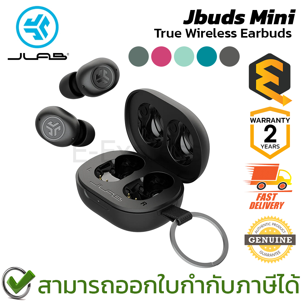 JLAB Jbuds Mini True Wireless Earbuds (มีให้เลือก 5 สี) หูฟังไร้สาย ของแท้ ประกันศูนย์ 2ปี