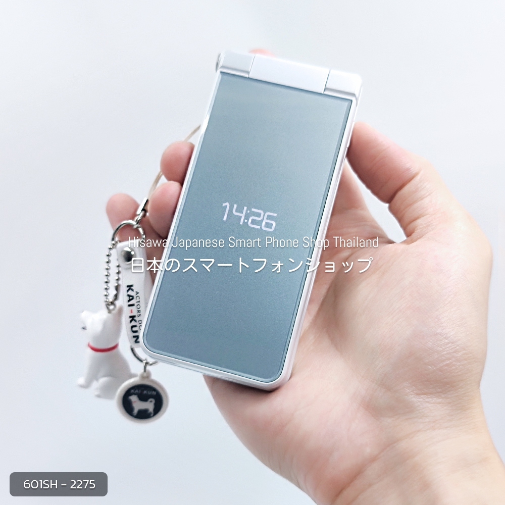 [สวยจัด] SHARP AQUOS K-TAI 2 (601SH) สีขาว มือถือฝาพับญี่ปุ่น โทรในไทยได้ หายาก - SoftBank #2275