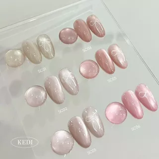 ยกชาร์ต KEDI Sweet Cat Eye 15ml สีเจลแคทอาย สีแคทอายสุขภาพดี หวานละมุน