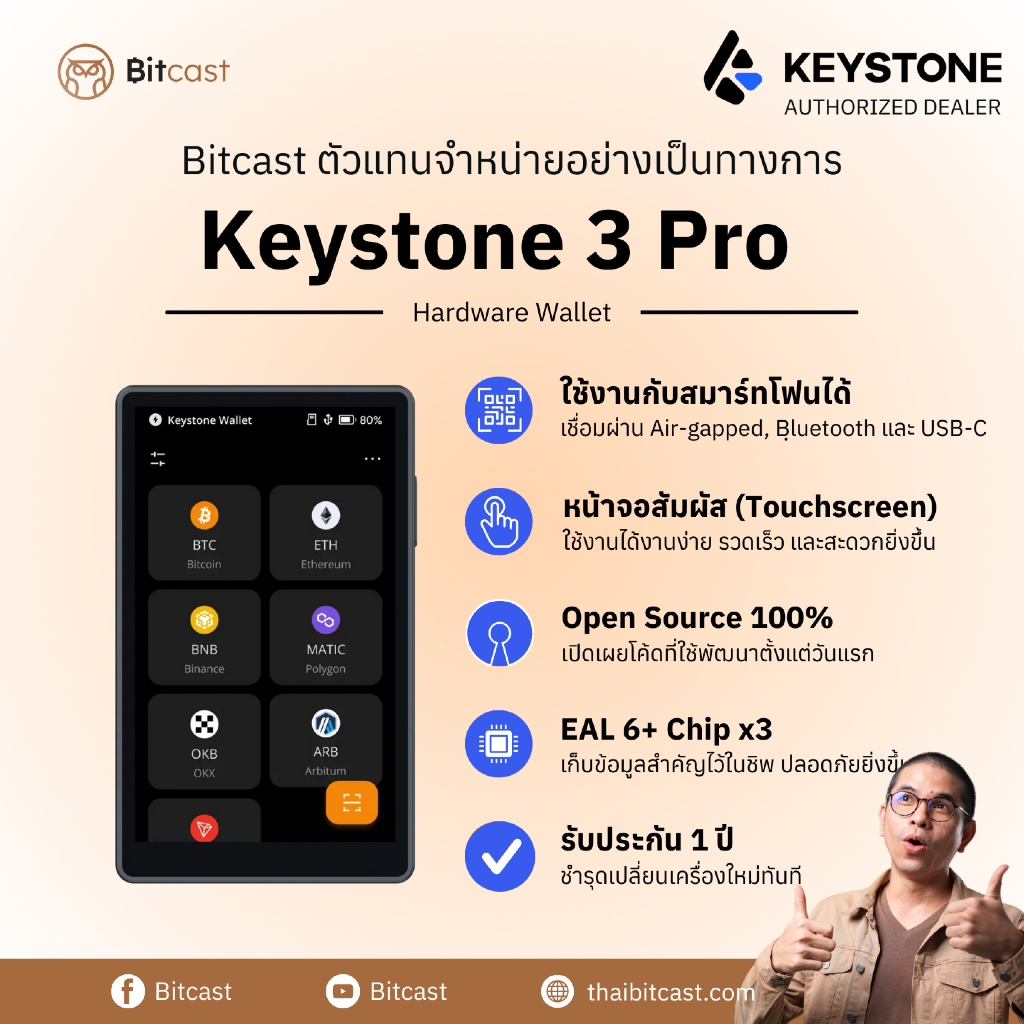 Keystone 3 Pro ของแท้ พร้อมส่งฟรี รับประกัน 1 ปี