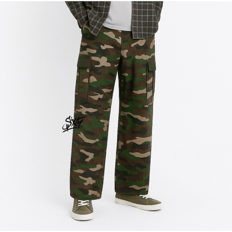 💥พร้อมส่ง💥 Sixty-Cargo 🔥ผ้ายีนส์หนา-ลายทหาร🔥 6 กระเป๋า✅พร้อมส่ง✅ส่งไวเหมือนอยู่ข้างบ้าน