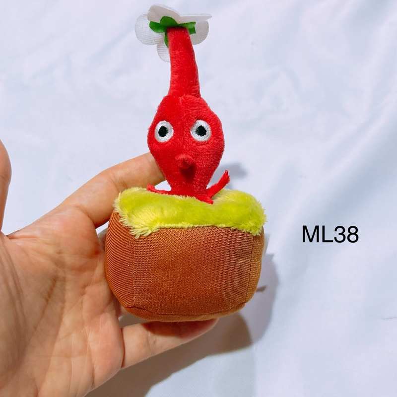 พวงกุญแจ ตุ๊กตา มือสอง พิกมิน Red Pikmin ต้นไม้ เอเลี่ยนดอกไม้