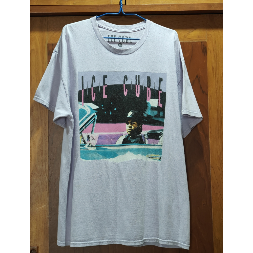 เสื้อยืดวินเทจ Ice Cube Purple Tee 2023's เสื้อวินเทจแร็ปเปอร์ ICE CUBE