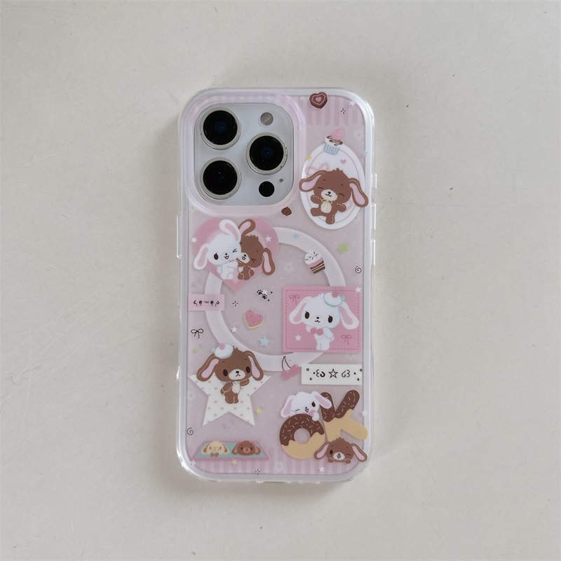 [13-17PM] เคสขอบ2ชั้นงานแม่เหล็กชูก้า (มีเฉพาะเคส) เคสไอโฟน พร้อมส่ง เคสสำหรับ IPHONE CASE