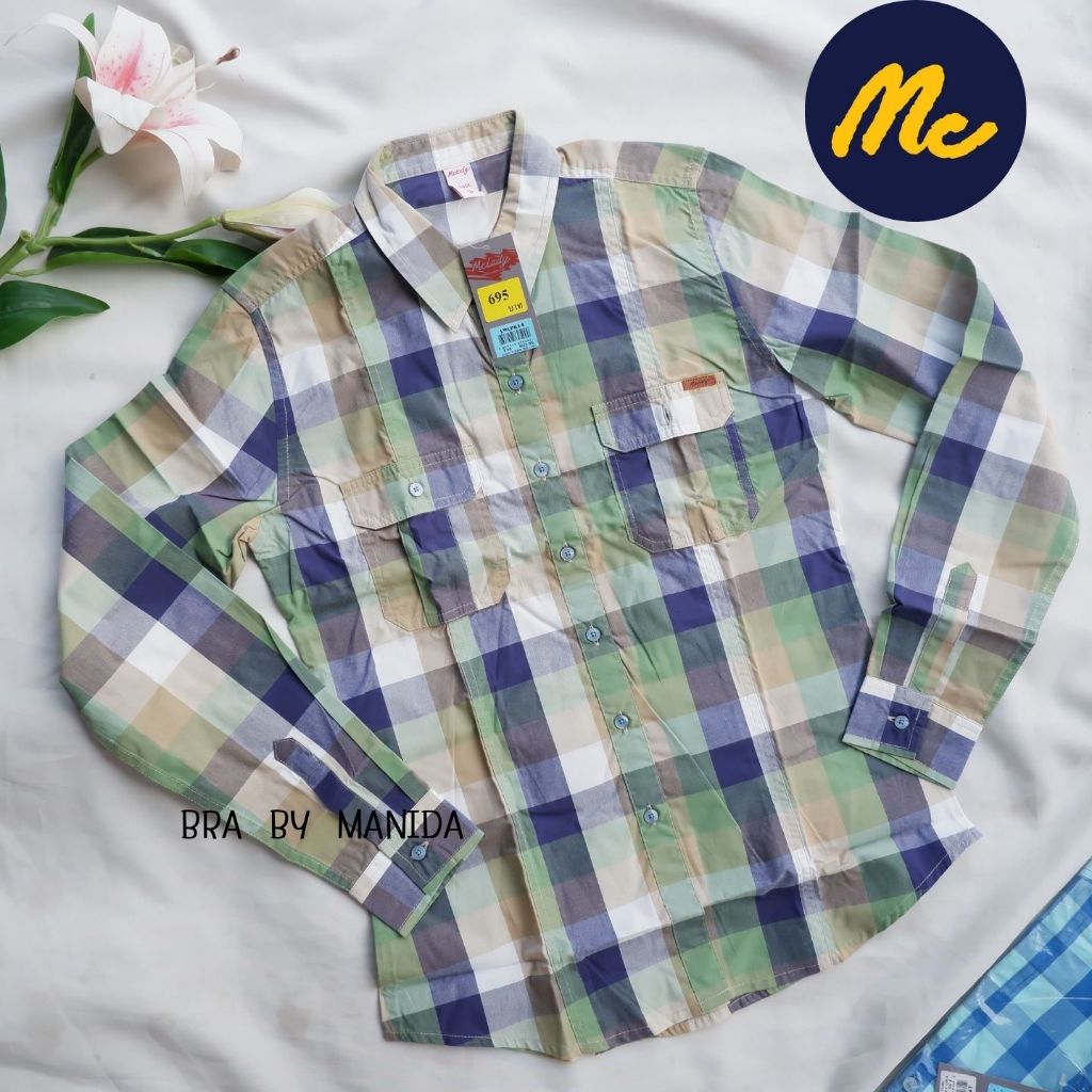 Mc Jeans แท้ 100 % (MC LADY ) ID; LWLP814 สี - 58 เสื้อเชิ้ตผู้หญิงแขนยาว ทรง Regular ราคา 1495.-