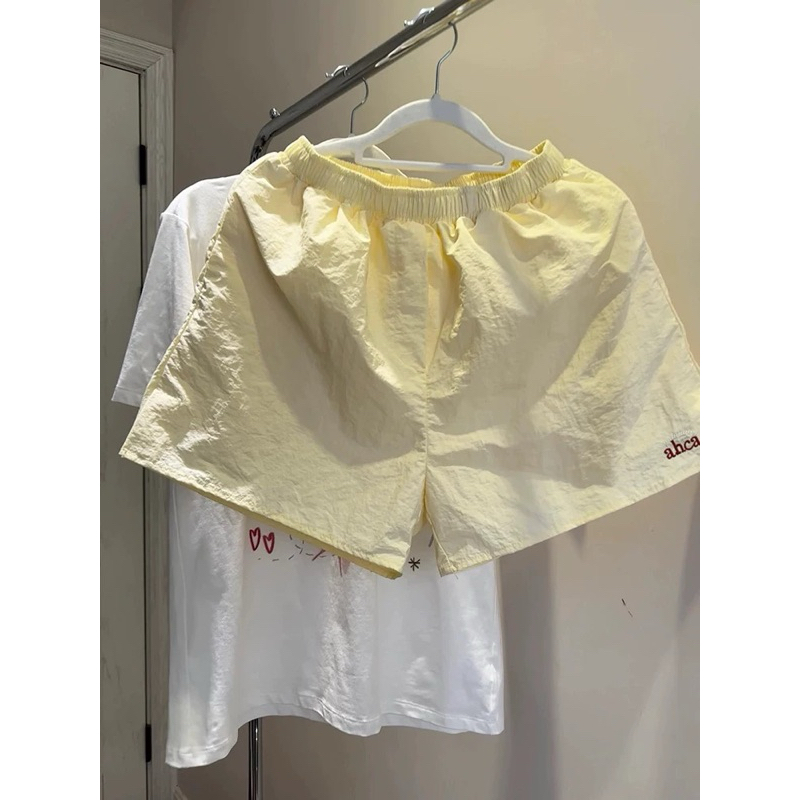 มาใหม่พร้อมส่ง  (AP223) Summer Short กางเกงเอวยาวยืด ใส่ไปทะเล หน้าร้อน ผ้าเกาหลี ใส่แล้วไม่ร้อน