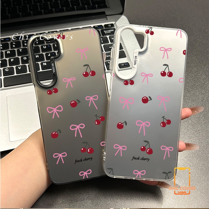 เชอร์รี่สดโบว์คอนท์ซอฟท์ สำหรับ Samsung A54 A55 A23 A05s A02s A03 A25 A12 A03 A05 A06 A14 A34 A30s A53 A15 A53 A15 A25