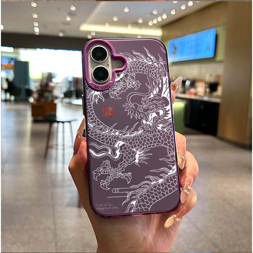 สำหรับ OPPO A7 A15 A16 A92 A9 A95 A57 A78 A18 A94 A3 A60 A93 A98 A79 A60 A58 A3S F11PRO แบรนด์อินเทรนด์เย็นมังกรยาวคู่ว - รูปที่ 4