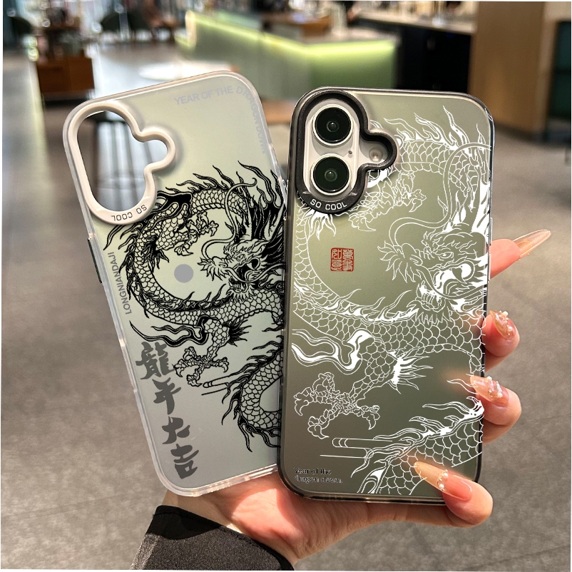 สำหรับ OPPO A7 A15 A16 A92 A9 A95 A57 A78 A18 A94 A3 A60 A93 A98 A79 A60 A58 A3S F11PRO แบรนด์อินเทรนด์เย็นมังกรยาวคู่ว - รูปที่ 6