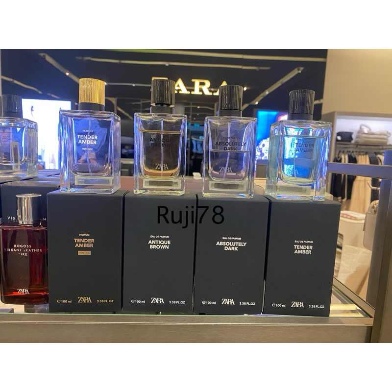 น้ำหอมผู้ชาย Zara edp. 100 ml ขวดเหลี่ยม Spell Caramel /Tender Amber/Absolutely Dark/ Warm Glanceแท้
