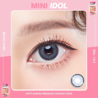 รุ่นวอนยอง IVE ⭐️ คอนแทคเลนส์ Mini Idol Brown/Gray (Kitty Kawaii) ขนาดมินิ 💙