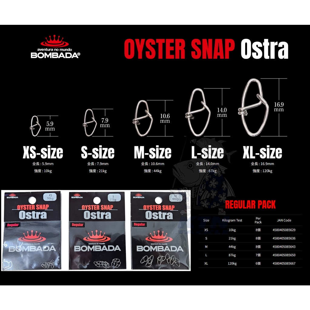 กิ๊ฟตกปลาตีเหยือปลอม จาก บอมบาดา Bombada รุ่น Oyster Snap นำเข้าโดย KTN