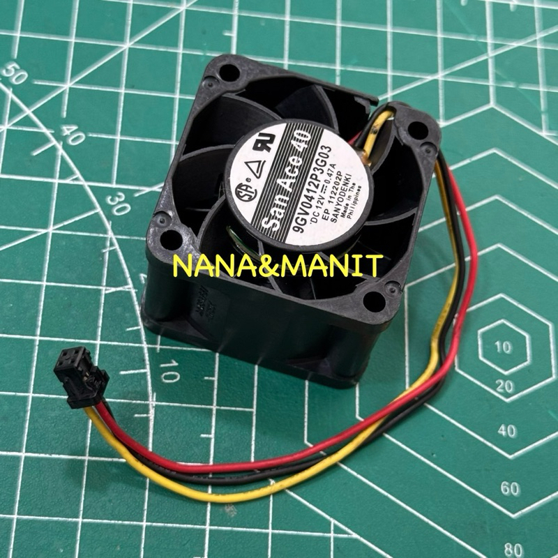9GV0412P3G03 พัดลม 40x40x28mm 12VDC แจ็คพิเศษ สินค้าพร้อมส่งในไทย🇹🇭￼