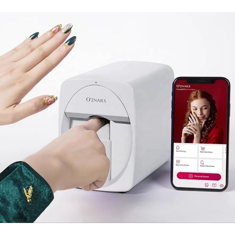 เครื่องพิมพ์ลายเล็บ 3 มิติ ผ่านมือถือ ยี้ห้อ O2NAILS