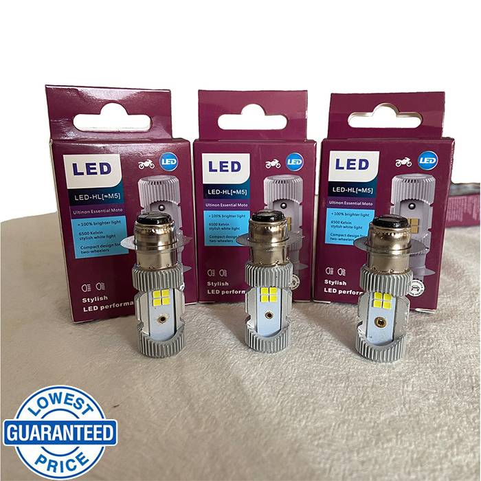 【จัดส่งในวันเดียวกัน】ไฟหน้า LED หลอดไฟ แป้นเล็กT19 12V DC 6W แสงขาว สว่างเพิ่ม 100%LED มอเตอร์ไซค์ [M5]MIO (1หลอด) กล