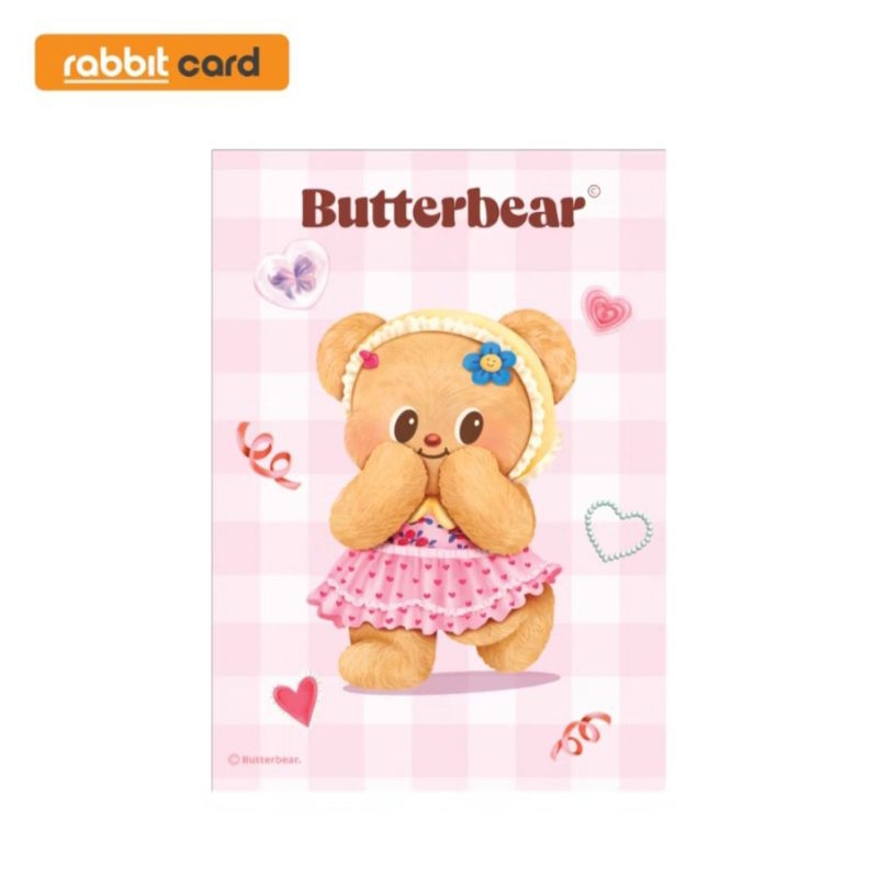 บัตรแรบบิท(Butterbear)รับฟรี!กระดาษโน๊ตน้องเนย(พร้อมส่ง)