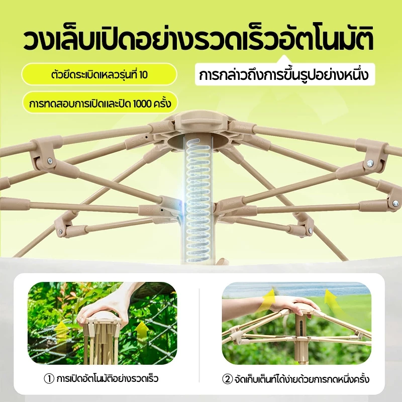 เต็นท์แคมป์ปิ้ง 4-6 คน กางอัตโนมัติ กันน้ำ thumbnail 5