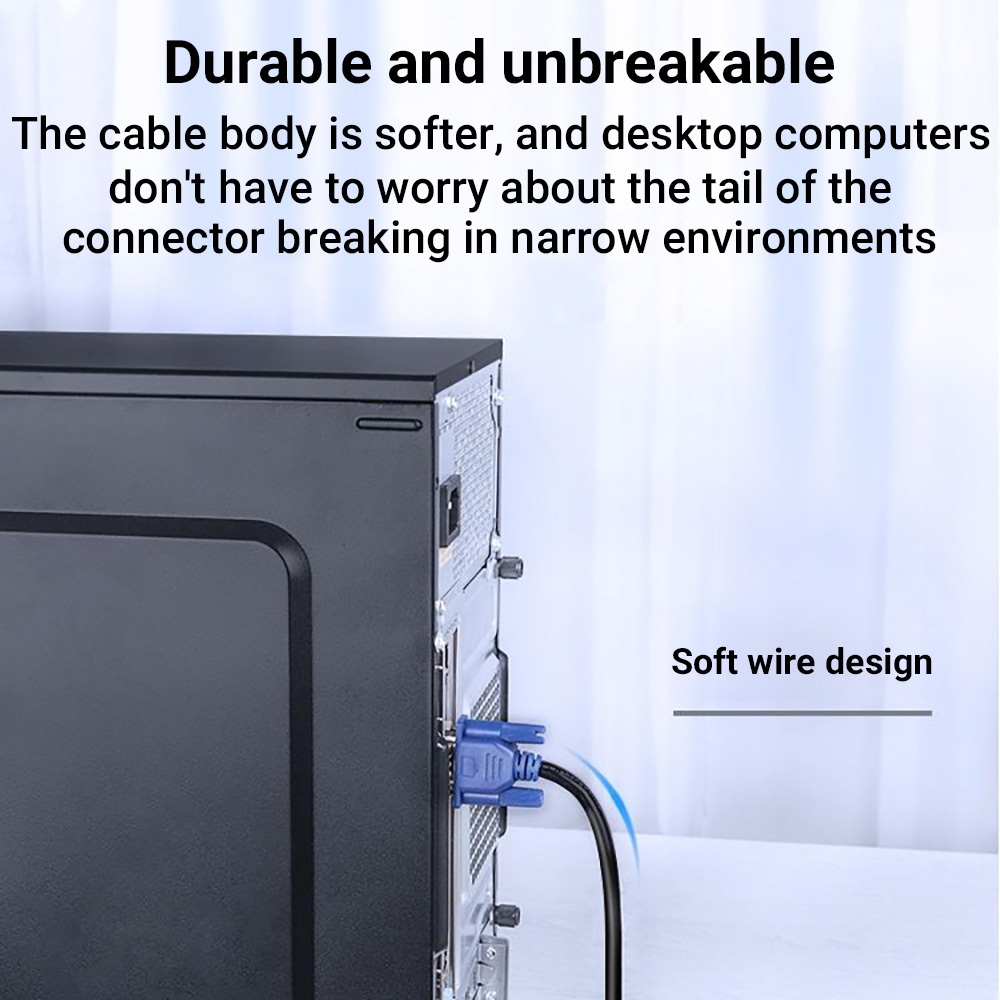 🔥ส่งจากไทย🔥สาย VGA 3+5 คุณภาพสูง ความละเอียดสูง รองรับ 1080P สำหรับคอมพิวเตอร์ โปรเจกเตอร์ ทีวี (1.5M / 3M) - รูปที่ 3