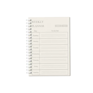 Saengroong สมุดสันห่วง สมุดแพลนเนอร์ Daily Weekly Monthly สมุดPlanner ขนาด A5 เนื้อถนอมสายตา / เล่ม