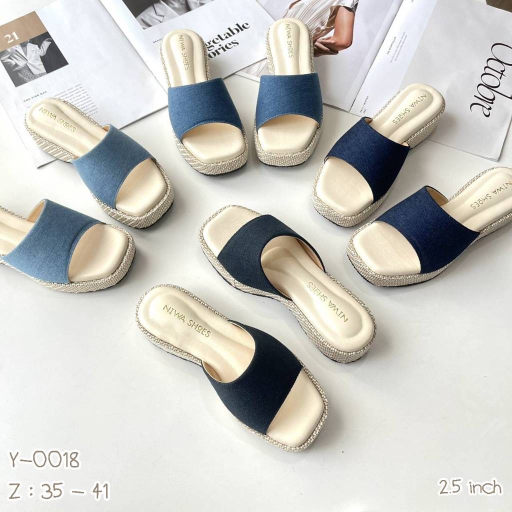 Niwa Shoes รองเท้าส้นโฟม รองเท้าแตะ รุ่น Y-0018