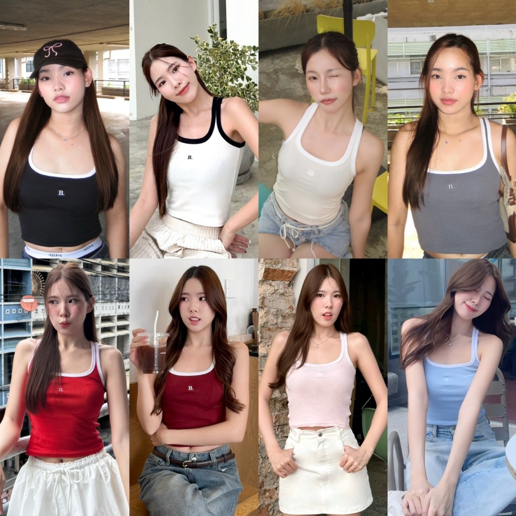 BABEJUB.X l TWO TONE TANKTOP เสื้อกล้าม ทูโทน