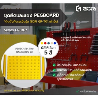 GORI ชุดยึดและแผง PEGBOARD สำหรับรถเข็น GR-T01 มีให้เลือก 5 สี
