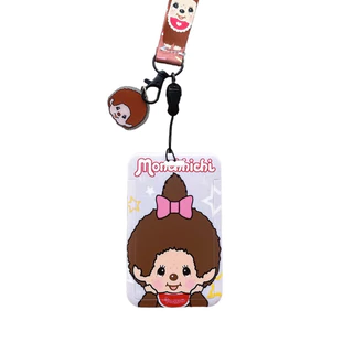 [พร้อมส่ง🇹🇭] ป้ายใส่บัตรพร้อมสายคล้องคอ Monchhichi