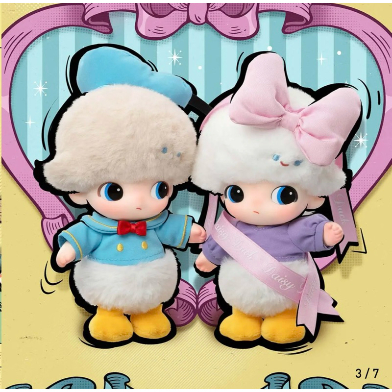 พร้อมส่ง 🇹🇭 แบบสุ่ม DIMOO WORLD × DISNEY Series-Vinyl Plush Keychain Blind Box