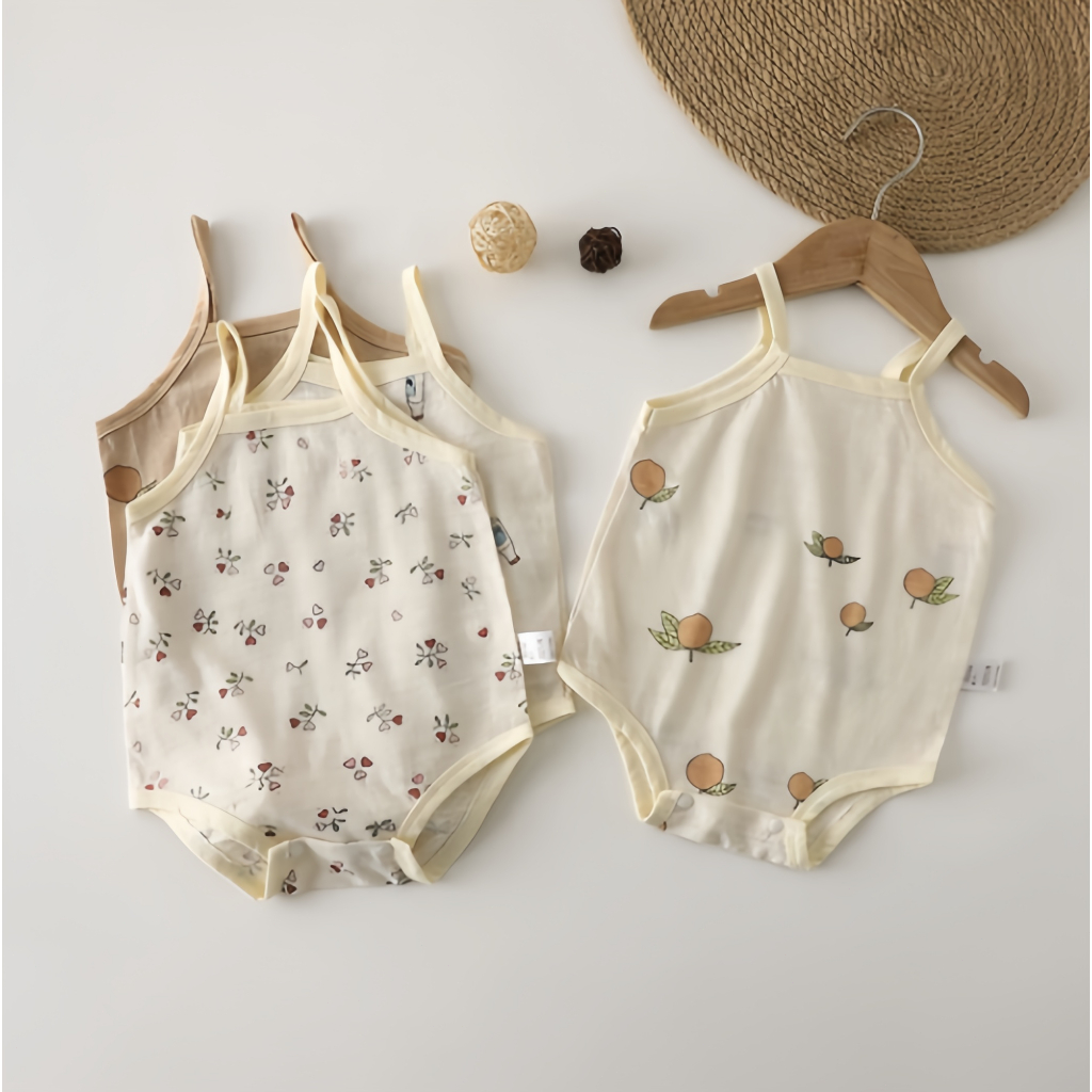 0-18เดือนชุดละ5ชุดใหม่ชุดจั๊มสูทผ้าฝ้ายแท้ระบายอากาศฤดูร้อนสำหรับผู้ชายและผู้หญิง - รูปที่ 3