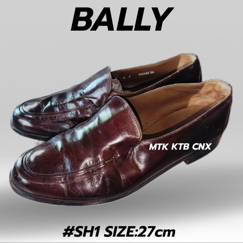 รองเท้าหนังแท้แบรนด์Ballyมือสองญี่ปุ่น#SH1