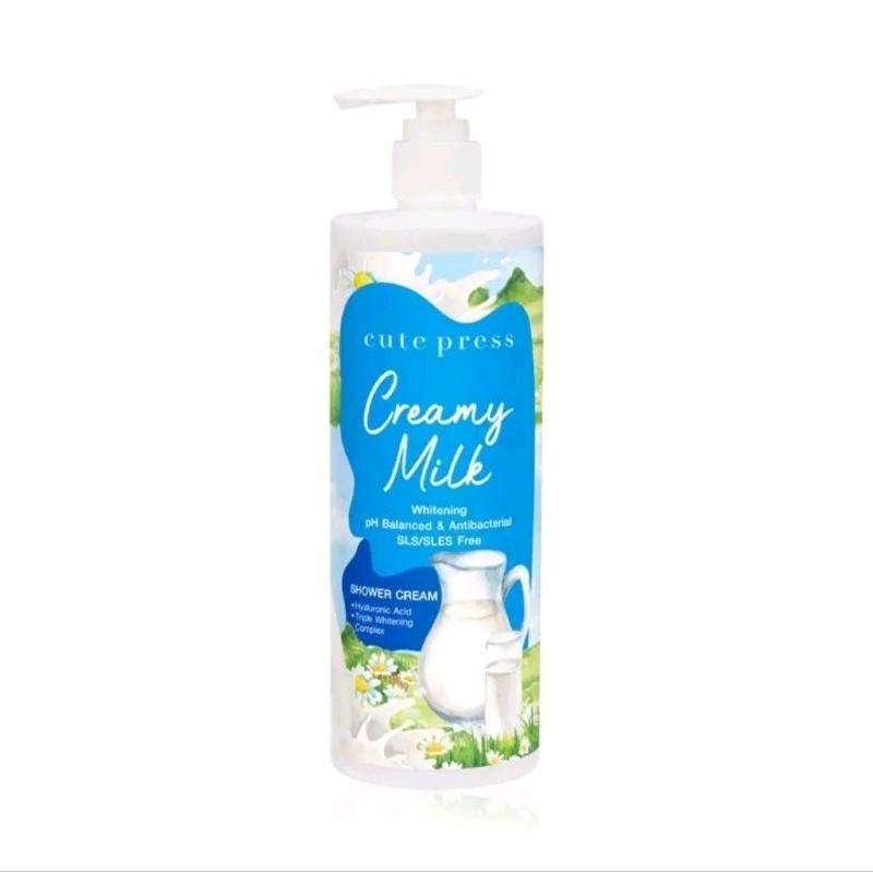 Cute Press Creamy Milk Whitening Shower Cream 490ml. s.4