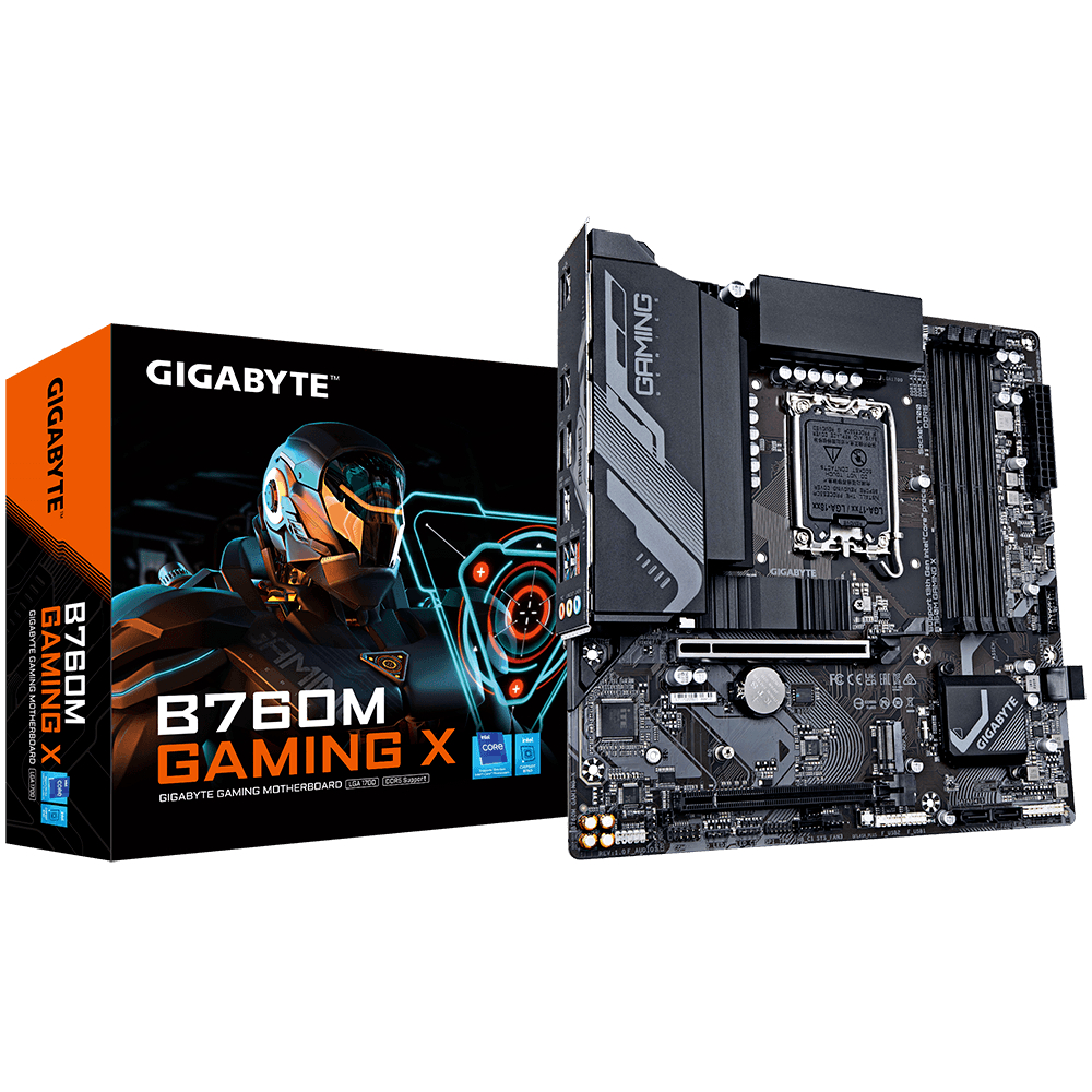 MAINBOARD (เมนบอร์ด) 1700 GIGABYTE B760M GAMING X (DDR5) ประกันศูนย์ไทย พร้อมส่ง