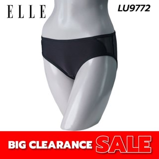 ELLE กางเกงในLU9772  รูปแบบ Boyleg ผ้าทูเวย์ แต่งผ้าตาข่ายด้…