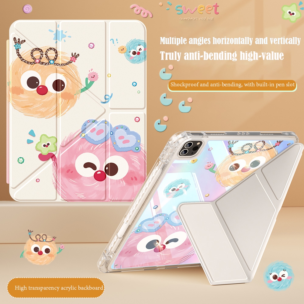 เคสไอแพด gen11 a16 air 6 Air8 Gen8 Gen7 Pro11 3+Y-shaped เคสสำหรับไอแพด Crystal Glass for case ipad air4 ipad gen10 2022 ราคา ถูกที่สุด ดีลบีเคเค แกลเลอรีภาพที่ 9