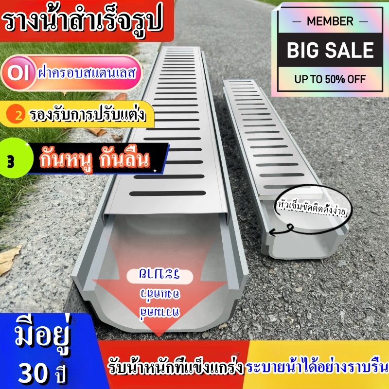 ร่องระบายน้ํารูปตัวยู คูระบายน้ํารูปตัวยู รางน้ําสล็อต ร่องตัวยู 10*4*60 คูระบายน้ํา，รางระบายน้ำ