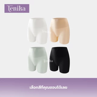 TENIKA เอวกลางกางเกงซับในไร้ขอบ กันโป๊ ซับในขาสั้น สัมผัสนุ่มยืดสบาย Plus Size（M-XXL）