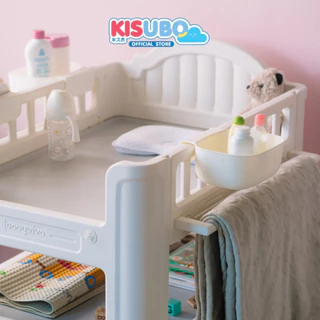 KISUBO ชั้นเปลี่ยนผ้าอ้อม 62-108cm Baby Changing Table พลาสติกแข็งแรง มีล้อล็อคได้