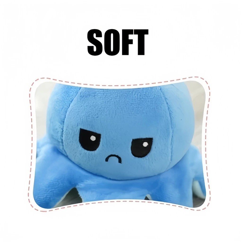ตุ๊กตาปลาหมึกพลิกด้านได้ 20cm Reversible Octopus thumbnail 9
