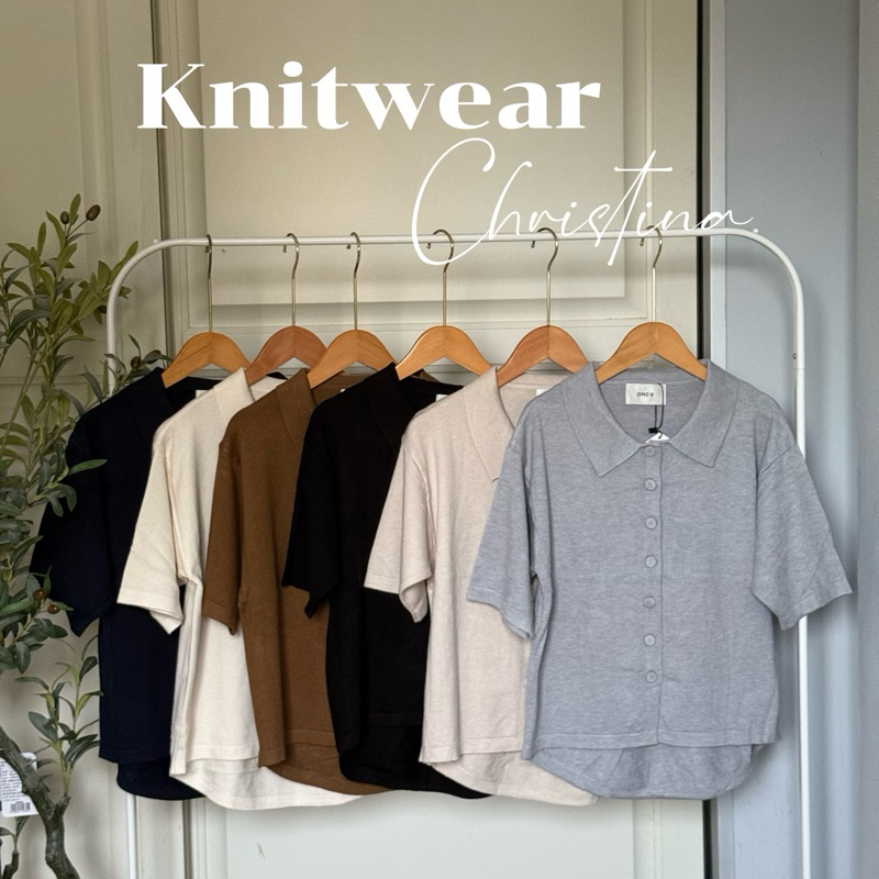 [ป้าย One K] เสื้อไหมพรมทรงแขนสั้นผ้าใส่สบายทรงสวย￼มาก