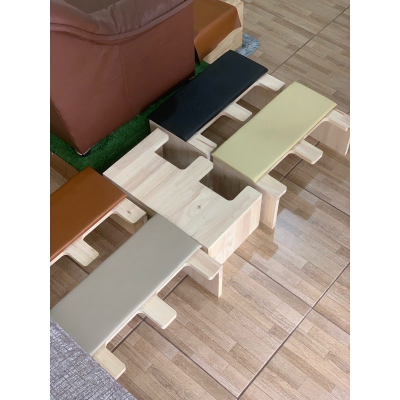 แท่นวางเท้า(ขอบมน) สำหรับทำเล็บ พร้อมส่ง หนา20mmแข็งแรงรับน้ำหนักได้100kg