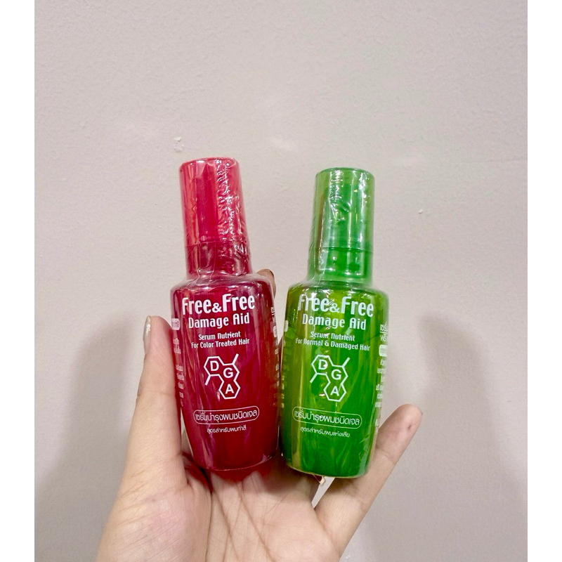 ฟรีแอนด์ฟรีเซรั่มบำรุงผม ช่วยดูแลเส้นผมที่แห้งเสียและผมทำสีให้กลับมีสุขภาพดี 40มล มี2สูตร