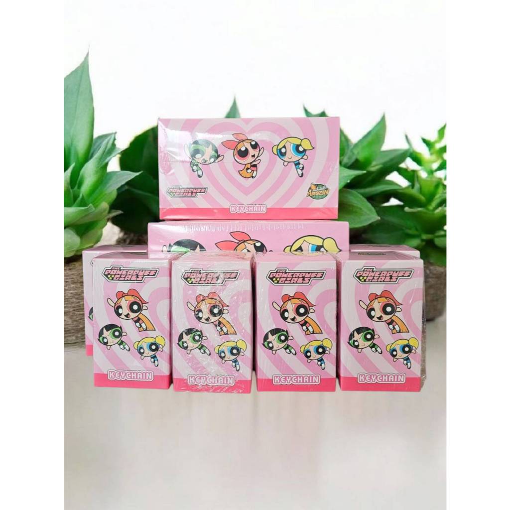 กล่องสุ่มพวงกุญแจ Cafe Amazon ลาย The Powerpuff Girls