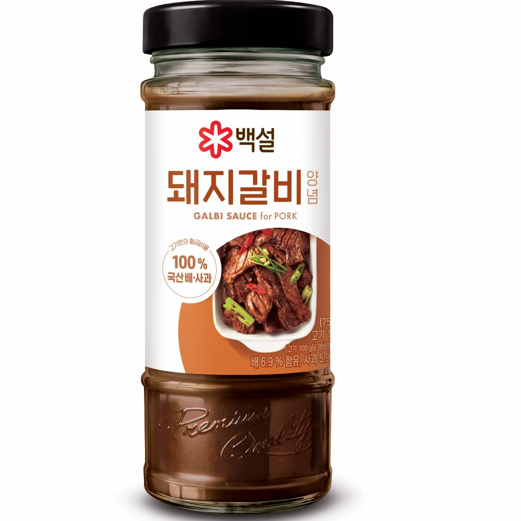 ซอสหมักหมู ซอสหมักหมูย่างเกาหลี กัลบิ ตราซีเจ ซอสหมักซี่โครงหมู ซอสหมักนุ่ม 500 กรัม