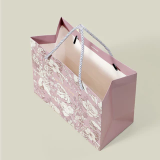 พร้อมส่ง ถุงของขวัญ ถุงพรีเมี่ยม Best Wishes ถุงกระดาษ ขายเป็นใบ หูหิ้วเชือก งานพิมพ์เรียบลาย3มิติ