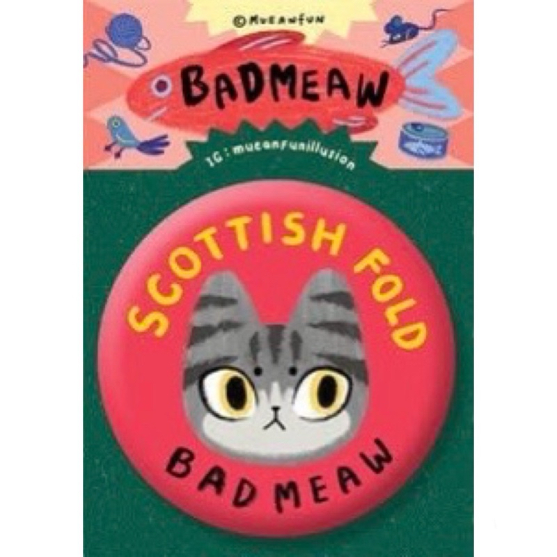 Badmeaw Catty Badge เข็มกลัด แยกตัว (ใหม่)