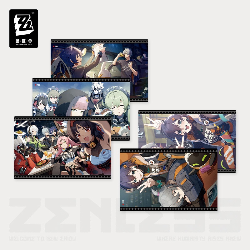 [ พร้อมส่ง / Official ] Zenless Zone Zero The Past Collection Vol.1 Postcard Set ZZZ เซ็ต โปสการ์ด W