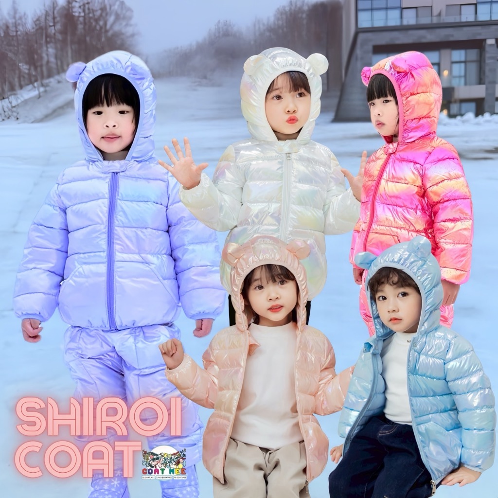 ชุดกันหนาวสำหรับเด็ก KC12 ผ้าเมทัลลิคล็อคความอุ่น SHIROI COAT
