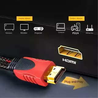 สายสัญญาณ Hdmi สาย HDMI CABLE M/M ใช้กับจอคอมพิวเตอร์ จอทีวี จอโปรเจ็ตเตอร์ยาว 1.5เมตร 3เมตร 5เมตร 10เมตร 15เมตร